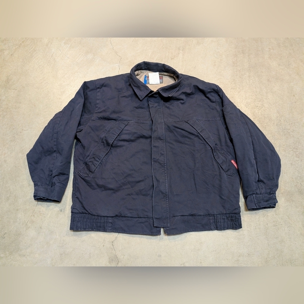 Benchmark FR Mens 2XL-3XL? Navy Jacket HRC3 Utility Wear